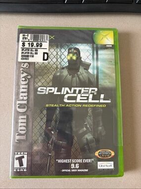 Tom Clancy's Splinter Cell stealth action redefined Xbox Game - NWT sealed game